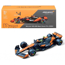 1:24 Formula 1 McLaren MCL38 Miami Grand Prix Model Araç