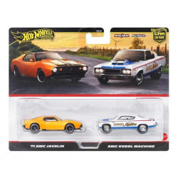 1:64  Premium Car Culture 2'li 71 Amc Javelin Ve Amc Rebel Machine