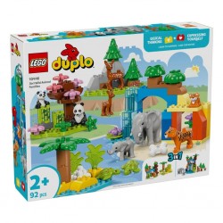 10446  Duplo 3ü1 Arada Vahşi Hayvan Aileleri 92 parça +2aş