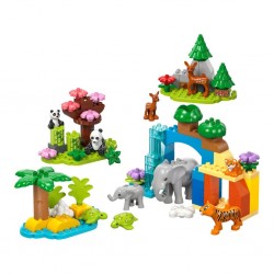 10446  Duplo 3ü1 Arada Vahşi Hayvan Aileleri 92 parça +2aş