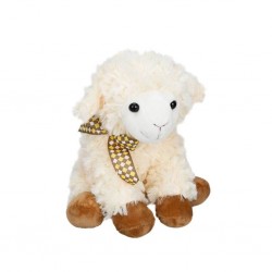 1509 NessiWorld-JHN-PFF-SK PELUŞ KUZU OTURAN KURDELELİ 24CM 2R