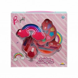 2601 SUN-RST-PRP-Güzellik Set Makyaj Gökkuşağı Şekilli 3 Katmanlı - Sunman