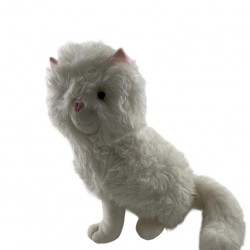 5124 PUFFY OTURAN BEYAZ KEDİ