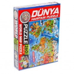 7375 Dünya Kültür Haritası Puzzle -Totteriq 7375 Dünya Kültür Haritası Puzzle -Totteriq