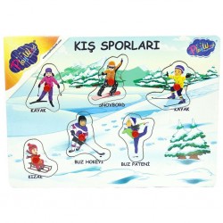 Ahşap Tutmalı Sporlar Yapboz Ahşap Tutmalı Sporlar Yapboz