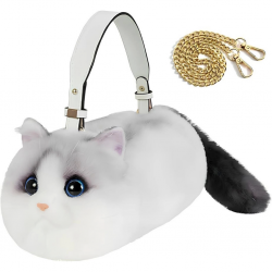 B&D Kedi El Çantası Kirli Beyaz B&D Kedi El Çantası Kirli Beyaz