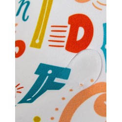 Baskılı BLW Kolsuz Önlük 788 Harf Desen