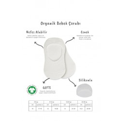 Bistyle 2'Li Penye Babet Silikonlu Basic Çorap 30104 Siyah Ekru