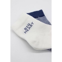 Bistyle Big Heart Penye Soket Çorap 2'Li BS10117 Lacivert
