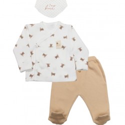 Bistyle I Am So Bear 3'lü Takım 13103 Bej-Ekru