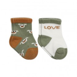 Bistyle Love Dog Penye Soket Çorap 2'Li BS10118 Nil