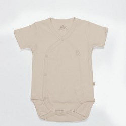 Bistyle Organik Natural Basic Style Kruvaze Yarım Kol Body BS17101 Bej
