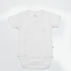 Organik Natural Basic Style Kruvaze Yarım Kol Body BS17101 Beyaz