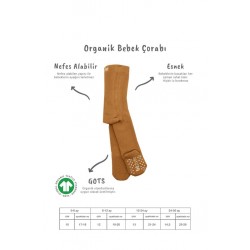 Bistyle Tekli Kaymaz Mix Havlu Külotlu Çorap BS50501M Hardal