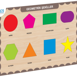 CAAHS-3204 CA GAMES AHŞAP GEOMETRİK ŞEKİLLER BUL-TAK