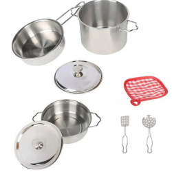 Çelik Tencere Tava Seti 8 Parça