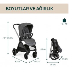 Bebek Arabası Black Satin