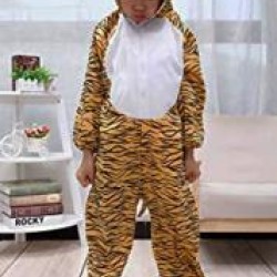 Çocuk Kaplan Kostumu - Aslan Kostümü 2-3 Yaş 80 cm