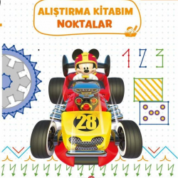 NessiWorld Eğitsel Mickey ve Çılgın Yarışçılar Alıştırma Kitabım Noktalar