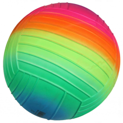DoubleWSportsGökkuşağıTırtıklıPVCTop23cm