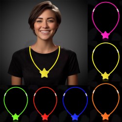   Glow Stick Yıldız Kolye - Glow Kolye - Glow Stick Partisi Yıldız Kolye 6 Adet