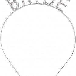 Gümüş Renk Bekarlığa Veda Kristal Taş Bride Tacı İthal 16x10 cm