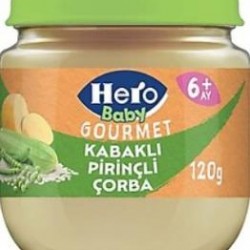 Hero Baby Gourmet Kabaklı Pirinçli Kavanoz Mama 120 Gr