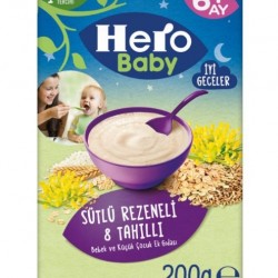 Hero Baby Sütlü 8 Tahıllı Rezeneli 200 Gr