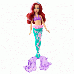 HLW00 Disney Prensesleri Muhteşem Renk Değiştiren Saçlı Deniz Kızı Ariel