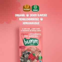 Organik Çilekli Glutensiz Vegan Mini Küpler 30 Gr