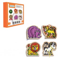 KAL-1019-1020 Chiva, Ahşap İp Geçirme- Safari Hayvanlar KAL-1019-1020 Chiva, Ahşap İp Geçirme- Safari Hayvanlar