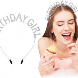 KristalTaşlıGümüşBirthdayGirlYazılıDoğumGünüPartiTacı19x11cm