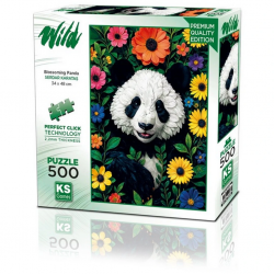 NessiWorld Blossoming Panda Puzzle 500 Parça