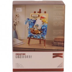 LZ1280 LOZ  YELKENLİ GEMİ AHŞAP BOYAMA   BLOCK OYUNCAK 592 PARÇA