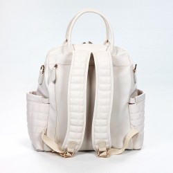 M&Y Kitty Deri Anne Bebek Bakım Sırt Çantası 7271 Krem