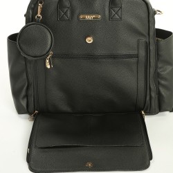 Maia Anne Bebek Bakım Sırt Çantası 7310 Siyah