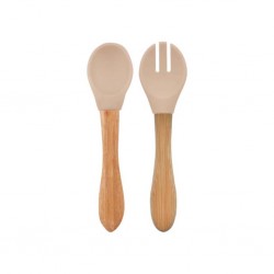 Mama Kaşığı ve Çatal Seti Bubble Beige