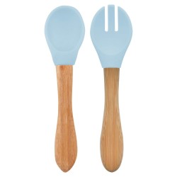 Mama Kaşığı ve Çatal Seti Mineral Blue