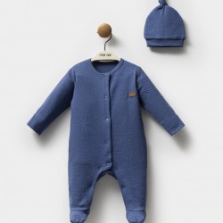 Moi Noi Şapkalı Tulum MNB1251 Navy Blue