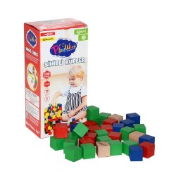 Playwood Ahşap 100 Parça Sihirli Küpler Playwood Ahşap 100 Parça Sihirli Küpler
