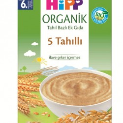 Organik 5 Tahıllı Tahıl Bazlı Kaşık Maması 200 Gr