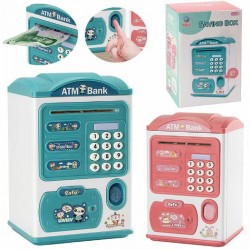 Parmak İzi Okumalı Elektronik Şifreli Otomatik Kağıt Para Alan ATM Kumbara