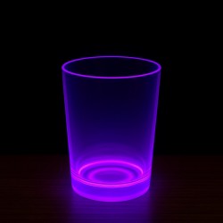 PartyGlow Neon Mor Bardak 8.5 x 10.5 cm
