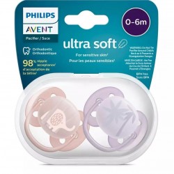Philips Avent Ultra Yumuşak Emzik 0-6 Ay Kız