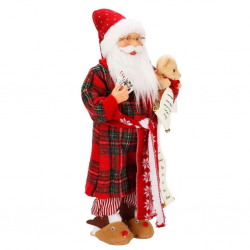 Pijamalı Noel Baba Dekoratif Biblo 46 cm