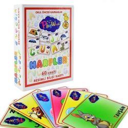 Playwood Eğitici Resimli Bilgi Kartı Harfler Playwood Eğitici Resimli Bilgi Kartı Harfler