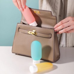 Seyahat Tipi Doldurulabilir Krem Şampuan Kutusu 3 lü Set