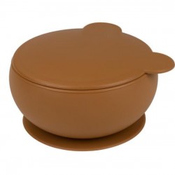Silikon Kapaklı Kase Woody Brown
