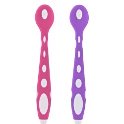 Silikon Mama Kaşığı 563 Pembe Mor