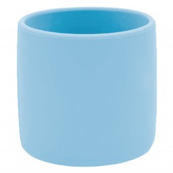 Silikon Mini Bardak Mineral Blue